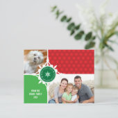 FOTO GROET BRIEFKAART :: sneeuwvlok ontleed 2 (Staand voorkant)