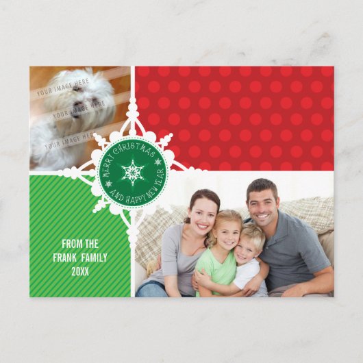 FOTO GROET BRIEFKAART :: sneeuwvlok ontleed 2 (Voorkant)