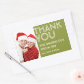 Foto groot groen dank je uit het label van de brui (Envelop)