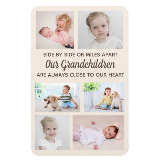 Foto grootkinderen magneet (Verticaal)