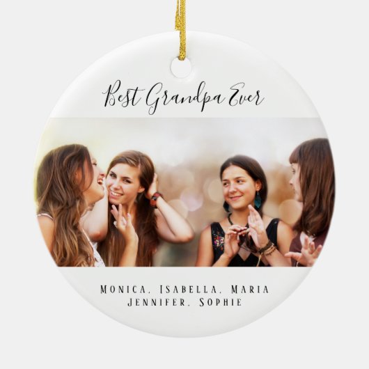 Foto grootmoeders keramisch ornament (Achterkant)