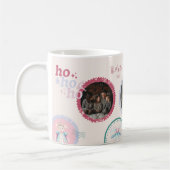 Foto Groovy Notenkraker Retro Pastel Kerstmis Koffiemok (Links)