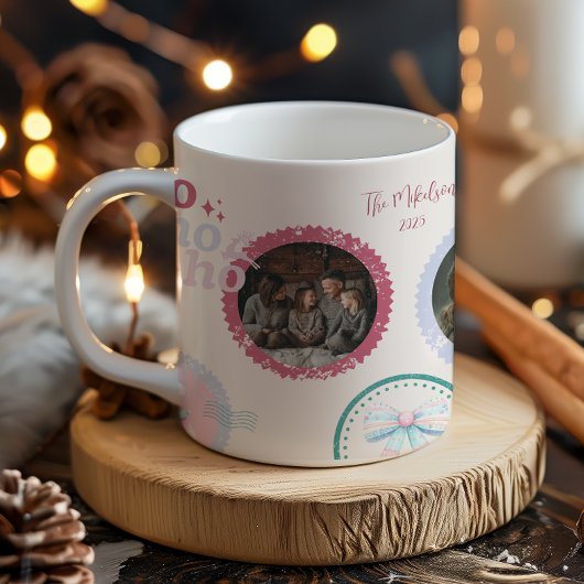 Foto Groovy Notenkraker Retro Pastel Kerstmis Koffiemok