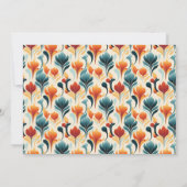 Foto Groovy Retro 70s Bloemenbruiloft Save The Date (Achterkant)