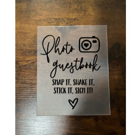 Foto Guestbook Acryl Bord