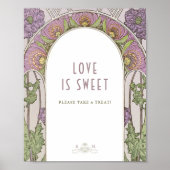 Foto Guestbook Sign  Art Nouveau door Mucha Poster (Voorkant)