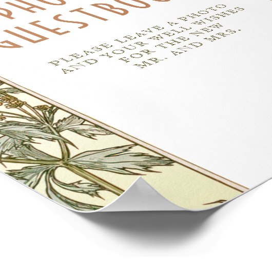 Foto Guestbook Sign  Art Nouveau door Mucha Poster (Hoek)