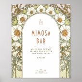 Foto Guestbook Sign  Art Nouveau door Mucha Poster (Voorkant)