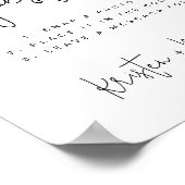 Foto Guestbook Sign Sjabloon, Foto Gastboek Poster (Hoek)