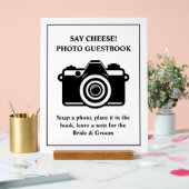 Foto Guestbook Wedding Acryl Teken Bord (Huwelijk)