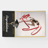 Foto Gymnast Athlete-felicitaties afstuderen Spandoek (Horizontaal)