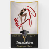 Foto Gymnast Athlete-felicitaties afstuderen Spandoek (Verticaal)