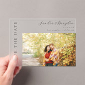 Foto H MOD Eenvoudig De datum opslaan Acryl Uitnodigingen (Insitu (Draagbaar))