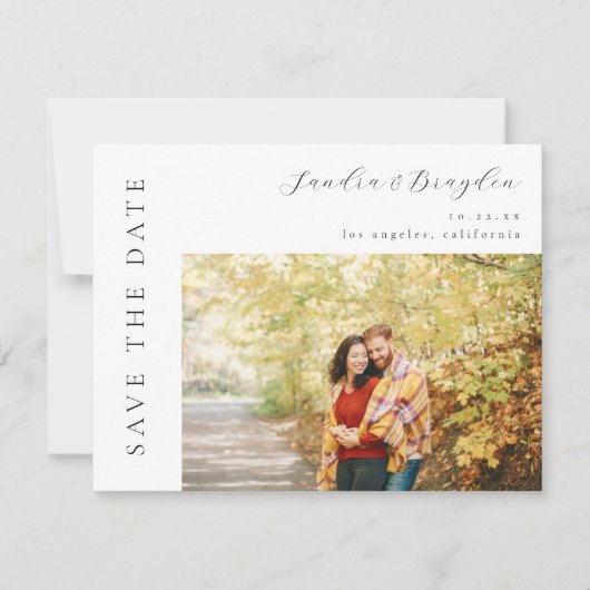 Foto H MOD Eenvoudig De datum opslaan Kaart (Voorkant)