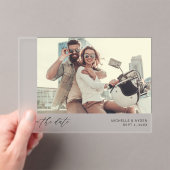 Foto H MOD Eenvoudig Opslaan van de datum 1b Acryl Uitnodigingen (Insitu (Draagbaar))