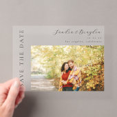 Foto H MOD Eenvoudige Save the Date Acryl Uitnodigingen (Insitu (Draagbaar))