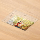 Foto H MOD Eenvoudige Save the Date Acryl Uitnodigingen (Laagn)