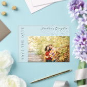 Foto H MOD Eenvoudige Save the Date Acryl Uitnodigingen (Insitu (Huwelijk))