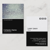 Foto half en half - waterdruppels op glas 01 visitekaartje (Voorkant / Achterkant)