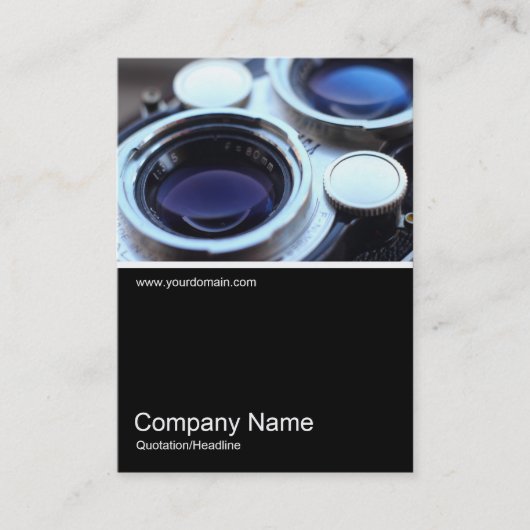 Foto half&half -  TLR-camera Visitekaartje (Voorkant)