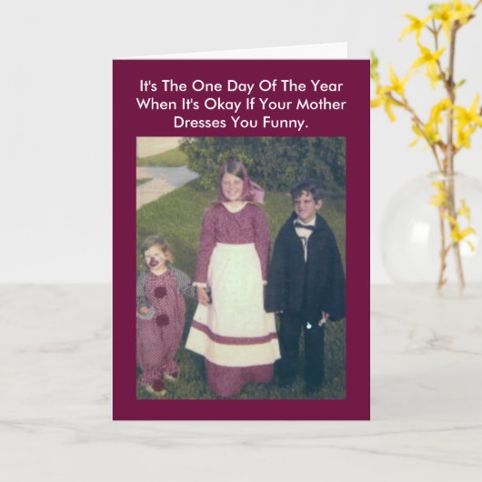  foto Halloween Kaart (Gele Bloem)