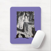 Foto Halloween Kostuum Kind Zwarte Katten Paarse Muismat (Met muis)