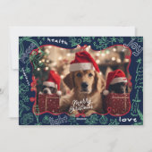 Foto Hand getekend Merry Christmas Kaart (Achterkant)