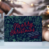 Foto Hand getekend Merry Christmas Kaart