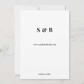 Foto & hand Typografie Save the Date 2 White Vert Kaart (Achterkant)