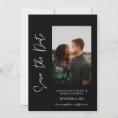 Foto & hand Typografie Sparen Datum 3 B Verticaal Kaart (Voorkant)