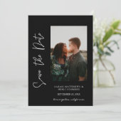 Foto & hand Typografie Sparen Datum 3 B Verticaal Kaart (Staand voorkant)