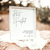 Foto-handboek | Moderne minimalistische bruiloft Poster