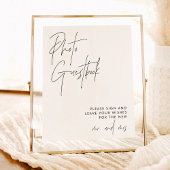 Foto-handboek | Moderne minimalistische bruiloft Poster