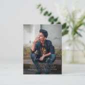 Foto Handgeschreven begrafenis Hartelijk dank Bedankkaart (Staand voorkant)