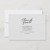 Foto Handgeschreven bruiloft bedankkaart (Achterkant)