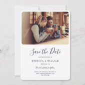 Foto Handgeschreven bruiloft Bewaar de datum Save The Date (Voorkant)