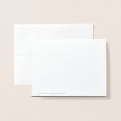 Foto Handgeschreven bruiloft Dank u Folie Kaarten (Met envelop)