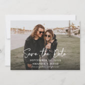 Foto - Handgeschreven Horizontale Save the Date V2 Kaart (Voorkant)
