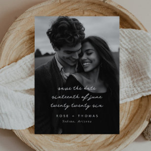 Foto handgeschreven script save the date