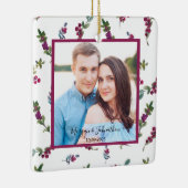 Foto handgeschreven script winterbessen keramisch ornament (Rechts)