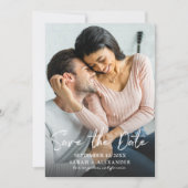 Foto - Handschrift 2 Verticaal sparen de Datum Kaart (Voorkant)