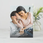 Foto - Handschrift 2 Verticaal sparen de Datum Kaart (Staand voorkant)