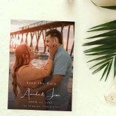 Foto - Handschrift Verticaal Save the Date 4 Kaart