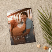 Foto - Handschrift Verticaal Save the Date 4 Kaart