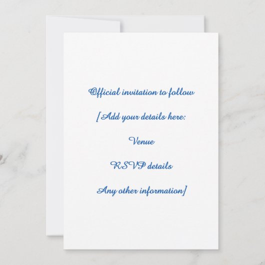  Foto HANUKKAH FAMILIE REÜNIE Save The Date (Achterkant)