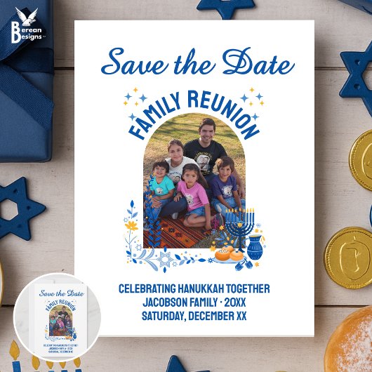  Foto HANUKKAH FAMILIE REÜNIE Save The Date