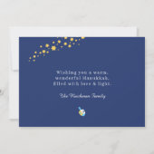 Foto HANUKKAH Menorah Dreidel Wenskaart (Achterkant)