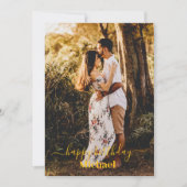 Foto Happy Birthday Kaart (Voorkant)