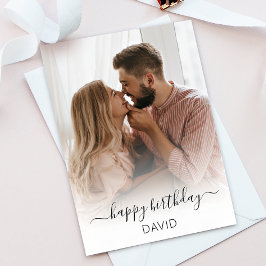 Foto Happy Birthday Wenskaart Bedankkaart