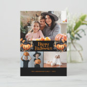 Foto Happy Halloween Kaart (Staand voorkant)